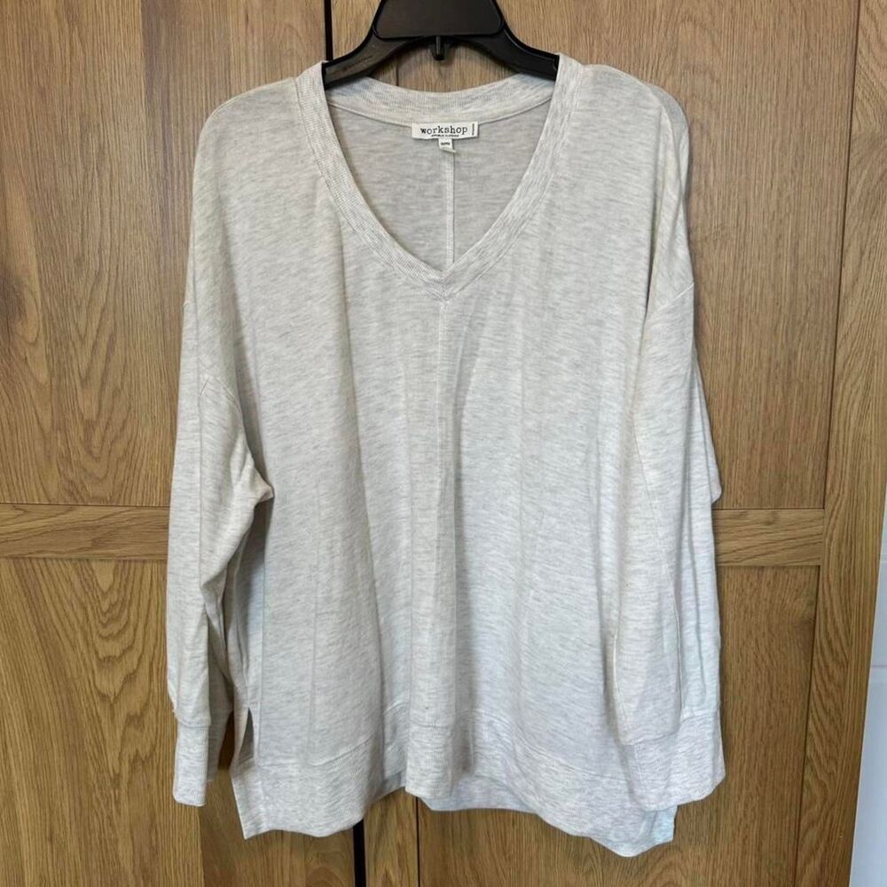 Workshop Republic Clothing Women 2X Pullover Sweater Tunic V-Neck gym sporty